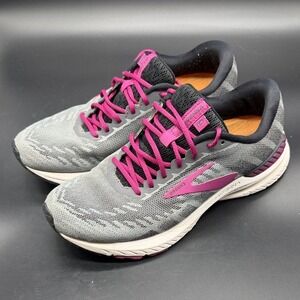 Brooks Ravenna 10‎ Women's Running Shoes Gray Pink Lace Up Athletic Size 8